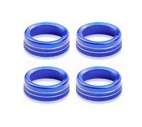 pegatinas decorativas Compatible con Toyota Para Tacoma 2016 2017 2018 2019 2020 2021 2022 perilla moldura interior interruptor control climatización botones pegatina anillo(Blue)