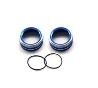 pegatinas decorativas Compatible con VW Para Tiguan Mk2 Para Atlas Para T-roc Para JETTA MK7 2017 2018 2019 Control volumen audio automóvil Anillo cubierta Interruptor(Blue)