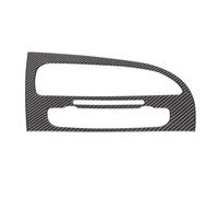 Pegatinas Decorativas De Fibra Carbono Suave Para La Consola Central Y Las Salidas Aire Del Para Seat Para León Mk2 1P 2008-2012 Molduras interiores de coche(LHD Black)