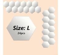 Pegatinas decorativas de pared con espejo extraíble en forma hexagonal, gran opción para cualquier espacio interior (4)