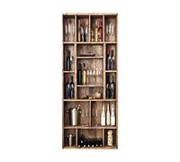 Pegatinas Decorativas de Puerta Autoadhesivo 3D Botellero retro 77 x 200cm(An x Al) Vinilo para Puertas Mural PVC Pegatinas de Pared Foto Poster