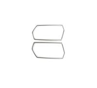 Pegatinas Decorativas Interiores Marco Ventilación Salida Aire Acondicionado Consola Central Delantera Coche Moldura Decorativa Acero Inoxidable Para Audi Para A3 8Y 2021-2022 Textura(Silver)