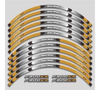 Pegatinas Decorativas Juego De Calcomanías Decorativas Impermeables para Neumáticos, para BMW F900XR Accesorios para Motocicletas, Pegatinas para Ruedas, Llantas Y Bujes(Orange)