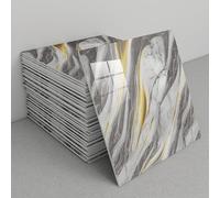 Pegatinas decorativas para azulejos, Paquete de 30 paneles pared contra salpicaduras mármol, despegables y adhesivos, 30x30 cm