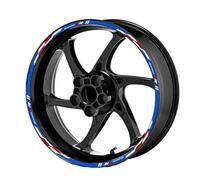 Pegatinas Decorativas para BMW S1000RR S 1000 RR Pegatina Reflectante para Rueda De Motocicleta Accesorios Carreras 17 Neumáticos Grifos Llanta Calcomanía Impermeable(BLU)