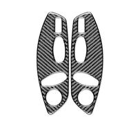 Pegatinas Decorativas para Boxster para Cayman para 718 982 2016-2022 Ajuste del botón del Asiento del Coche Pegatina embellecedora de Fibra de Carbono Embellecedora Fibra Carbono(Black Carbon)