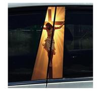 Pegatinas Decorativas Para El Pilar B Del Coche Con La Cruz Oración Dios Para Cubrir Arañazos Y Proteger El Pilar Central Coche Resistentes Al Agua Decoración Coches(Type M)