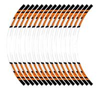Pegatinas Decorativas para Kawasaki para Versys 650 para 1000 Reflectantes para Motocicleta Pegatina para Rueda Dentro del Cubo Calcomanías Cinta Rayada De Llanta(Orange)