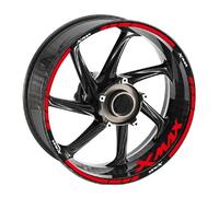 Pegatinas Decorativas para Llantas De Motocicletas, Reflectantes para Protección Bordes Ruedas para Yamaha X-MAX Xmax 125 250 300 400 Piezas de Repuesto(Style 5)