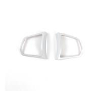 Pegatinas Decorativas Para Marco De Botones De Volante De Coche Accesorios Interiores Para Serie 5 7 F10 F18 F01 F02(Plata)