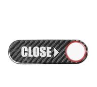 Pegatinas Decorativas Para Modelo 3 Y 2019-2023 Botón Interruptor Maletero Trasero Cubierta Embellecedora Pegatina Recordatorio Interior Coche Embellecedora Fibra Carbono(Red-black)