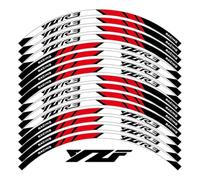 Pegatinas Decorativas para Yamaha YZF-R3 YZFR3 Accesorios Reflectantes para Motocicleta Pegatina para Rueda Dentro del Cubo Calcomanías Cinta Raya De Llanta Impermeable(Rosso)
