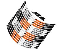Pegatinas Decorativas para Yamaha YZF-R3 YZFR3 Cinta Rayada De Llanta Impermeable Reflectante Accesorios Motocicleta Pegatina Rueda Dentro Las Calcomanías del Cubo(Orange)