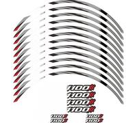 Pegatinas Decorativas Pegatina para Rueda Calcomanía Impermeable para Cubo, Cinta De Raya Llanta 17 Pulgadas para Honda CBR1100XX para Super para Blackbird 1997-2009(Grey)