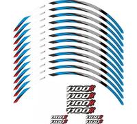 Pegatinas Decorativas Pegatina para Rueda Calcomanía Impermeable para Cubo, Cinta De Raya Llanta 17 Pulgadas para Honda CBR1100XX para Super para Blackbird 1997-2009(BLU)