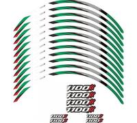 Pegatinas Decorativas Pegatina para Rueda Calcomanía Impermeable para Cubo, Cinta De Raya Llanta 17 Pulgadas para Honda CBR1100XX para Super para Blackbird 1997-2009(Vert)