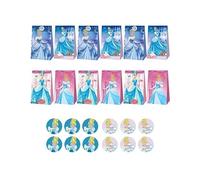 Pegatinas Decorativo Cinderella Fiesta Bolsas de Regalo Cenicienta Paquete de Pegatinas Cenicienta Bolsas de Fiesta Cumpleaños Cinderella Bolsas para Chuches Cinderella Pegatinas Personalizadas