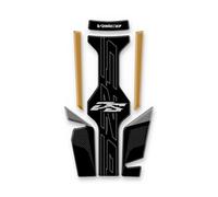 Pegatinas depósito Moto Compatible Con Voge Para Valico Para DS625X Para DSX625 Para 625DSX Aspecto Carbono Gel 3D Protector Almohadilla Tanque Gasolina Motocicleta(Tank Pad Black)