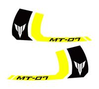 Pegatinas Depósito Tanque Combustible Empuñaduras Laterales Protector Almohadilla Pegatinas Accesorios Motocicleta Calcomanías Para MT-07 Para Twin Stripes