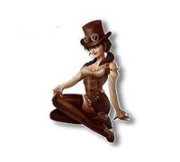 Pegatinas divertidas para coche de 13cm x 9cm, calcomanías impermeables de dibujos animados, Pin Up Girl Western Girl Laptop