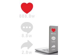 Pegatinas Divertidas para Parachoques - Resistente a rayos UV Redes Sociales Positivas - Divertidas pegatinas para camión y coche,Para automóvil, camión, SUV, sedán, ventanas, puertas y