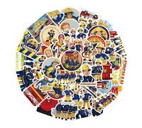 Pegatinas el Bombero, 2 X 50PCS Pegatinas Infantiles Fireman, Stickers Decoracion Bombero, Impermeable Pegatina de Vinilo, Kids Anime Stickers, Pegatina para Fiestas Temática