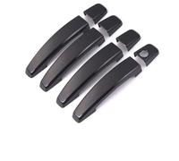 Pegatinas Embellecedoras Manija Puerta Coche Accesorios Estilo Para Opel Para Meriva B 2009-2016(Negro)