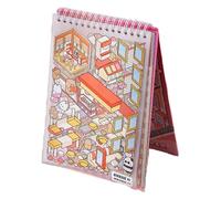 Pegatinas en miniatura: haz tu propia escena, del estrés, libro de calcomanías creativas, papel de diario, manualidades, suministros estéticos para niños, álbumes de recortes, decoración de