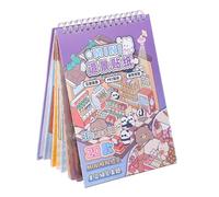 Pegatinas en miniatura para ocio creativo - Decoraciones en miniatura para el hogar en 3D, suministros estéticos de papelería creativa para y actividades para ocupar el tiempo