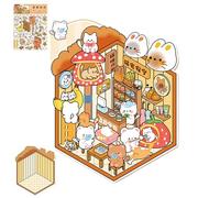Pegatinas en miniatura, pegatinas creativas para el hogar en miniatura | Calcomanías 'cuenta manual 'efecto 3D - Crea tu propia escena de calcomanía, la herramienta de decoración de scrapbooking para