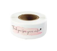 Pegatinas en Relieve 120 pegatinas de agradecimiento por su pedido, etiquetas for sellar sobres, decorativas, suministros papelería(Dark Khaki)