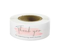 Pegatinas en Relieve 120 pegatinas de agradecimiento por su pedido, etiquetas for sellar sobres, decorativas, suministros papelería(Light green)