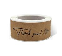 Pegatinas en Relieve 120 pegatinas de agradecimiento por su pedido, etiquetas for sellar sobres, decorativas, suministros papelería(PURPLE)