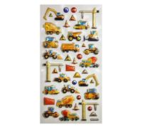 Pegatinas - Espuma - Vehículos de Construcción - Brillante