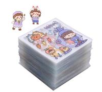 Pegatinas estilo anime - Gráficos de chicas kawaii, juego de decoración impermeable | Coloridas obras de arte de dibujos animados, juvenil, mezcla visual, colección de figuras de manga