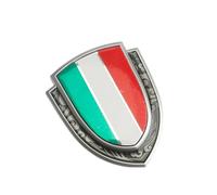 Pegatinas, Etiqueta Engomada del Coche De La, Pegatinas Stickers para Personalizar Coche o Moto, Bandera Italiana Etiqueta Engomada del Coche, Decoración para Coche, Casco, Moto, Laptop, plata