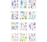 Pegatinas Faciales Con Brillantina A Prueba De Agua, Pegatinas De Ambiente, Mariposas, Pegatinas De Tatuajes Para Niños Para El Día Del Niño 105×120mm
