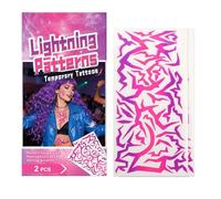 Pegatinas faciales UV: adhesivo temporal realista, pegatina falsa brillante con material seguro, accesorio cosmético de fácil aplicación, decoración de arte corporal, pegatinas para brazo, cuerpo, fes