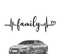 Pegatinas familiares del coche - Familia Heart Reeat Car Window Decal Die Cut Pegatinas - Exquisita familia de parachoques calcomanías de la ventana trasera para la ventantr