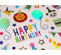 Pegatinas - Feliz Cumpleaños - Acabado Plateado