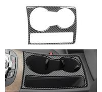 Pegatinas Fibra de carbono para coche soporte para bebidas, Car Central Storage Copa Holder Frame Trim Sticker, Accesorios Interiores compatible con coche Audi A4L A5 2009-2016