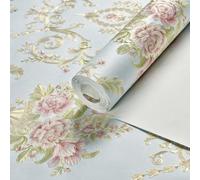 Pegatinas florales 3D únicas para transformar tu espacio, arte mural perfecto para cualquier habitación (53 cm x 3 m, 713-azul)