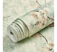 Pegatinas florales 3D únicas para transformar tu espacio, arte mural perfecto para cualquier habitación (53 cm x 3 m, 8804-verde claro)