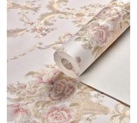 Pegatinas florales 3D únicas para transformar tu espacio, arte mural perfecto para cualquier habitación (53 cm x 3 m, 713-rosa)