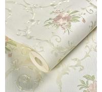 Pegatinas florales 3D únicas para transformar tu espacio, arte mural perfecto para cualquier habitación (53 cm x 3 m, JA101-blanco)