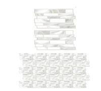 Pegatinas For Azulejos 25 Uds, De Cocina Cristal Con Efecto 3D Patrón Mármol, For Y Baño Impermeables A Prueba Aceite, Autoadhesivas Gruesas Pegatinas azulejos(Color3)