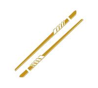 Pegatinas for Coche con diseño de Rayas Laterales, compatibles con W205, W204, W203, Clase C, C180, C200, C300, C63, Coupé y C43.(Gold)