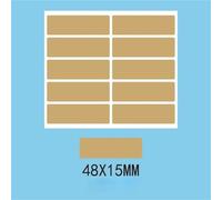 Pegatinas for rascar, 1000 unidades/paquete, etiquetas adhesivas rectangulares for rascar, 1,9x0,6 pulgadas for bricolaje(B-100pcs)