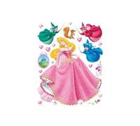Pegatinas gigantes - Aurora Disney - Multicolor - Stickers reposicionables - Decoración mural
