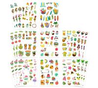 Pegatinas Hawaii 498 PCS Stickers Verano Pegatinas para Albumes de Fotos Pegatina Kawaii Playa Sticker Scrapbooking para DIY, Fiestas Regalo, Scrapbook Decoracion (B)